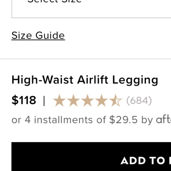 Alo yoga leggings.NEW.Worn a few times.No defects. - Picture 2 of 3